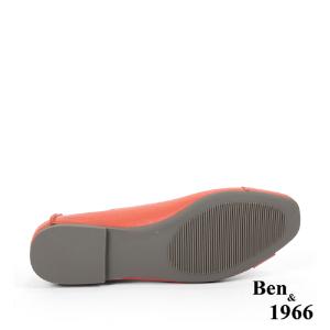 Ben&1966高級植鞣羊皮氣質舒適包鞋-西瓜紅(236103)
