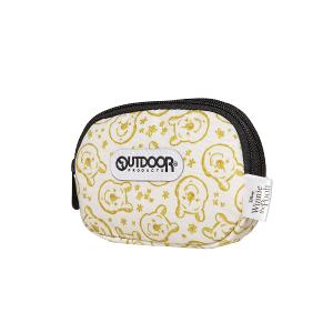 迪士尼Disney-小熊維尼雙拉鍊零錢包-米色