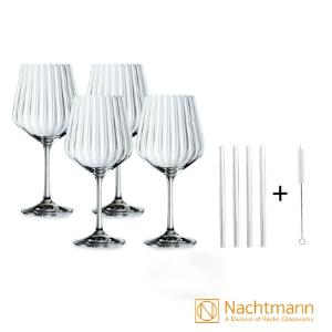 NACHTMANN Gin&Tonic 琴湯尼-調酒杯8件組(調酒杯4入+短吸管4入)