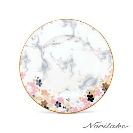 Noritake 月影浮花-西式圓盤(骨瓷)23.4CM