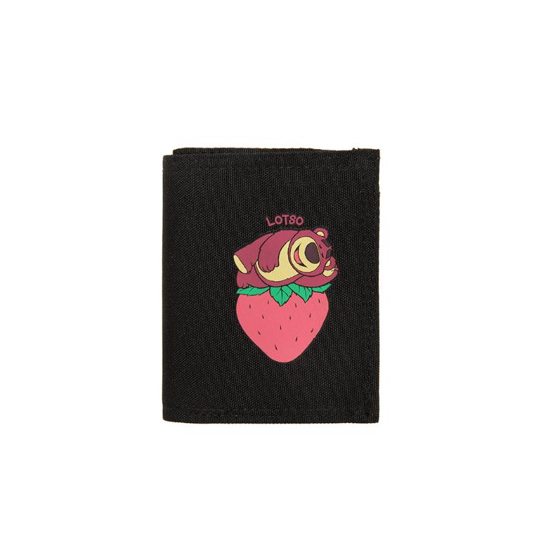 迪士尼Disney-熊抱哥對折短夾-黑色