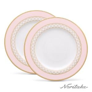 Noritake 永恆宮殿-沙拉盤21cm2入(珊瑚粉)(精裝盒)