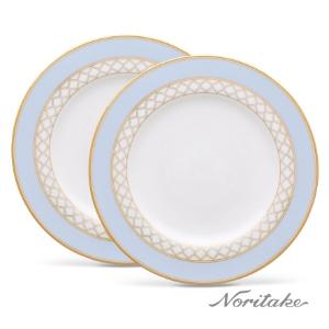 Noritake 永恆宮殿-沙拉盤21cm 2入(冰川藍)(精裝盒)