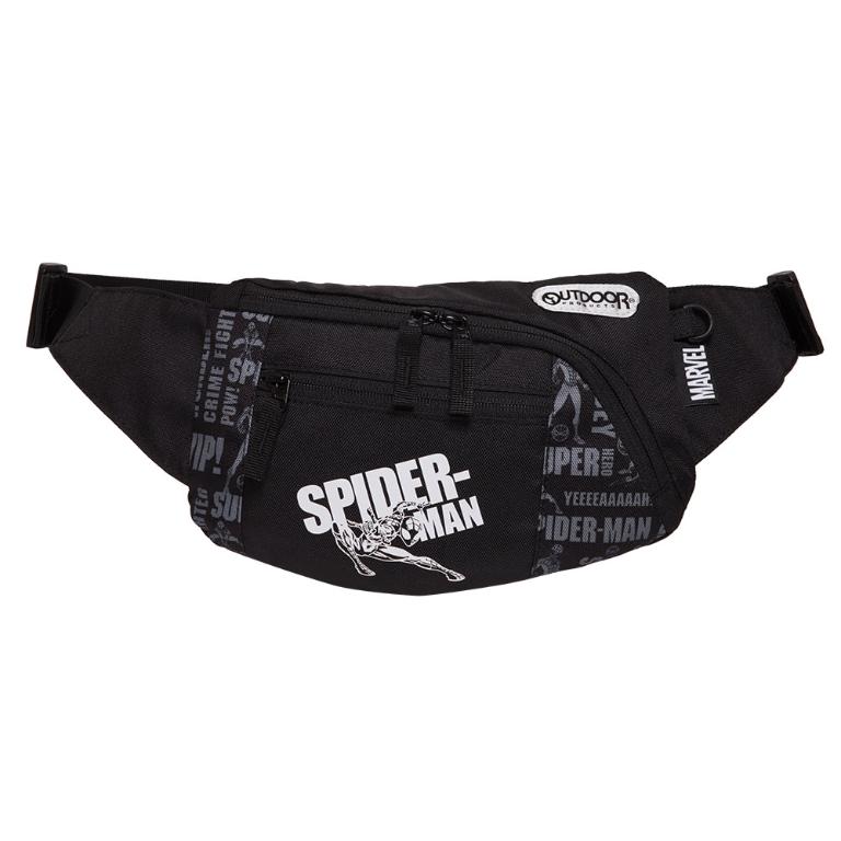 漫威英雄MARVEL-蜘蛛人二用腰包-黑色