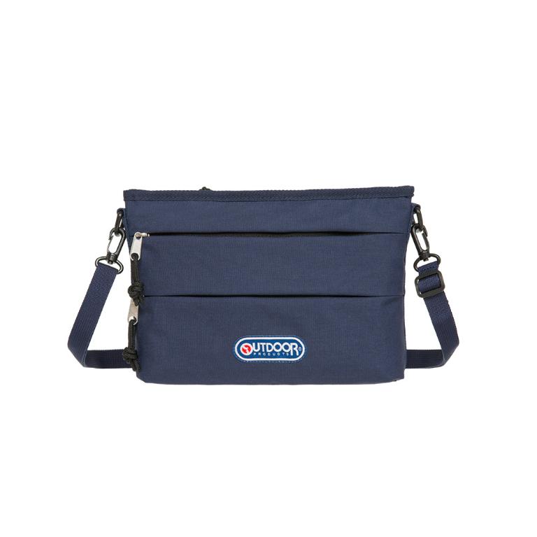 輕遊系-橫式側背包-深藍色