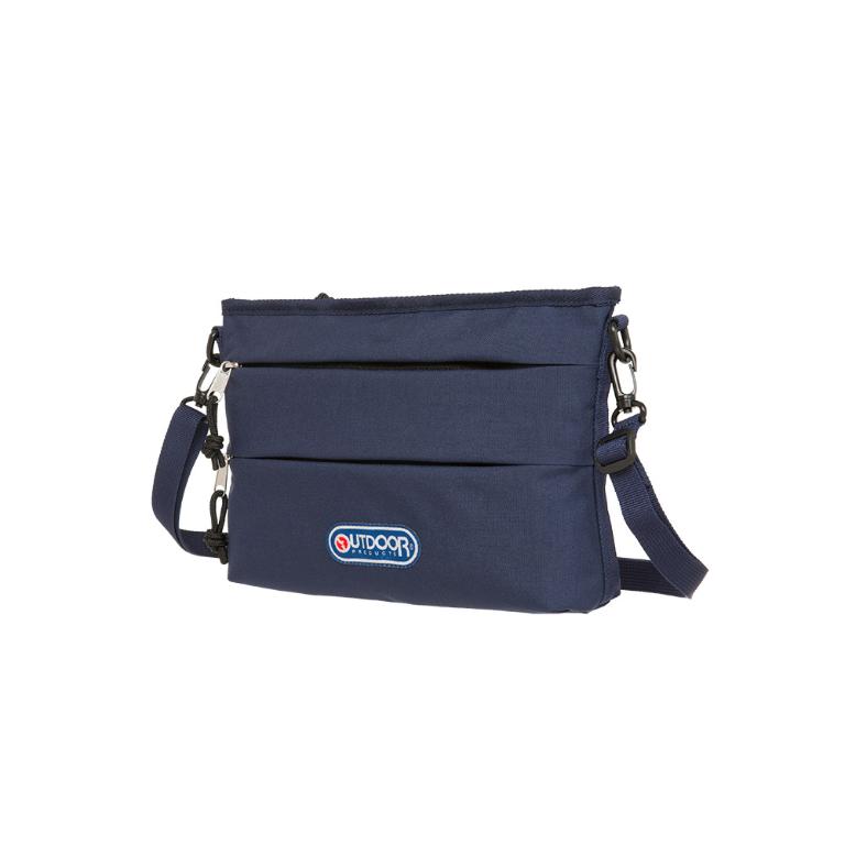 輕遊系-橫式側背包-深藍色