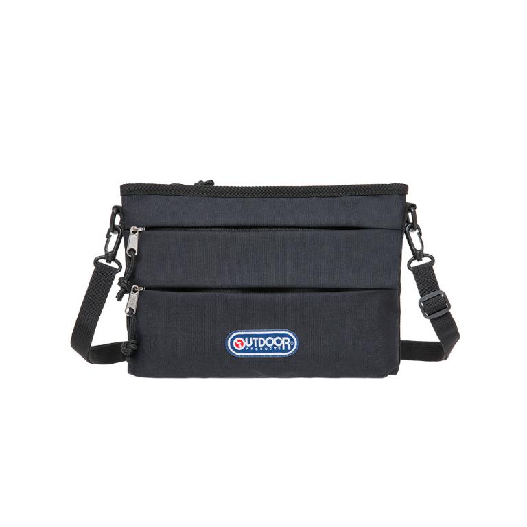 輕遊系-橫式側背包-黑色