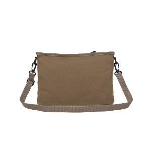 輕遊系-橫式側背包-淺棕色