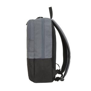極簡風尚-14吋電腦後背包-黑/灰色