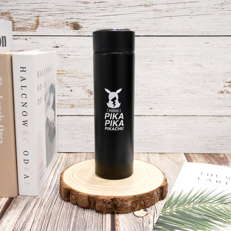 寶可夢Pokemon-皮卡丘保溫杯-黑色