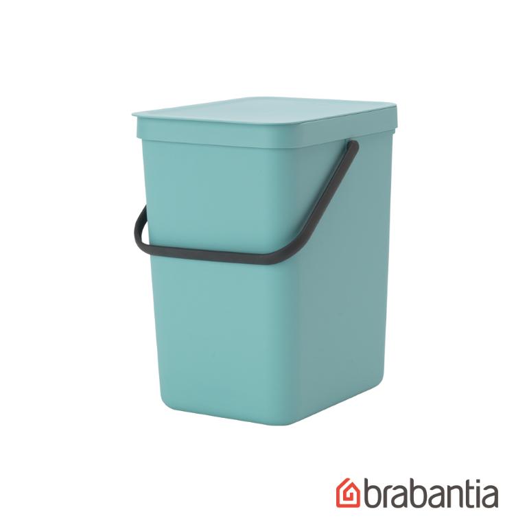 Brabantia 多功能餐廚廚餘桶/收納置物桶 25L-薄荷