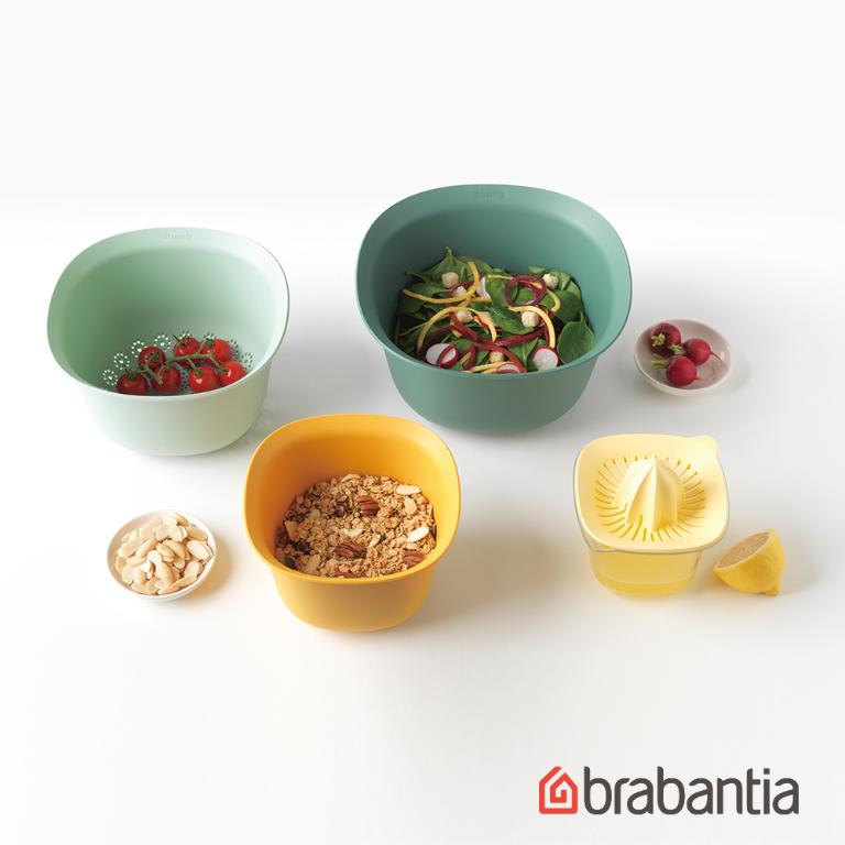Brabantia 多功能調理盆組(橙綠)
