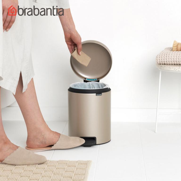 Brabantia NEWICON環保垃圾桶 香檳金-5L