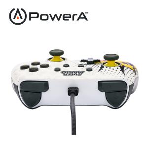 【PowerA】|任天堂官方授權|增強款有線遊戲手把 (NSGP0085-01)- 超級瑪利歐-白