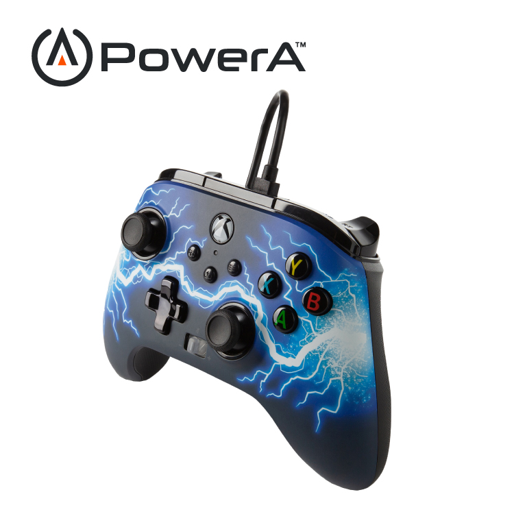 【PowerA】|XBOX 官方授權|增強款有線遊戲手把(1521745-02) - 閃電