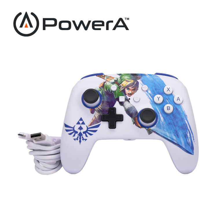 【PowerA】|任天堂官方授權|增強款有線遊戲手把(1526548-01)- 薩爾達大師之劍