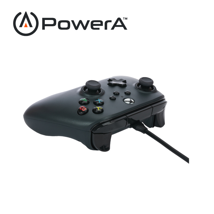 【PowerA】|XBOX 官方授權|有線遊戲手把(1519265-02)- 黑