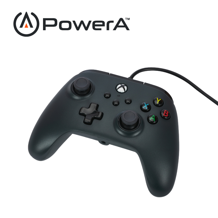 【PowerA】|XBOX 官方授權|有線遊戲手把(1519265-02)- 黑