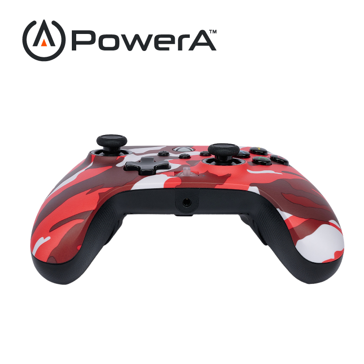 【PowerA】|XBOX 官方授權| 增強款有線遊戲手把(1525942-01) - 紅迷彩