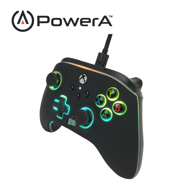 【PowerA】|XBOX 官方授權|炫光增強款有線遊戲手把(1522360-01)