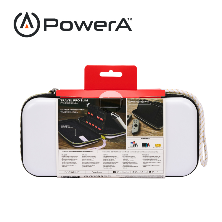 【PowerA】 |任天堂官方授權|旅行專業薄型收納包(NSCS0054-01) - 薩爾達公主 Nintendo Switch