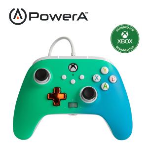 【PowerA】|XBOX 官方授權|增強款有線遊戲手把(1518828-02) - 海水泡沫色