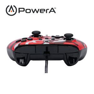 【PowerA】|XBOX 官方授權| 增強款有線遊戲手把(1525942-01) - 紅迷彩