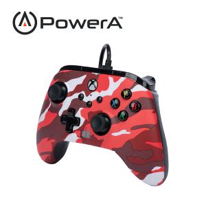 【PowerA】|XBOX 官方授權| 增強款有線遊戲手把(1525942-01) - 紅迷彩