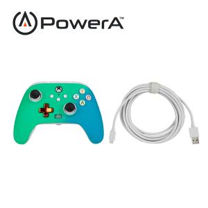 【PowerA】|XBOX 官方授權|增強款有線遊戲手把(1518828-02) - 海水泡沫色