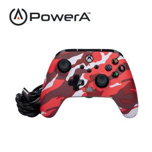 【PowerA】|XBOX 官方授權| 增強款有線遊戲手把(1525942-01) - 紅迷彩