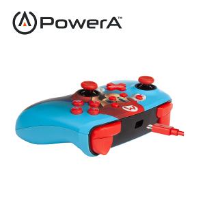 【PowerA】|任天堂官方授權 |增強款有線遊戲手把 (1518605-02)- 瑪利歐之拳-藍
