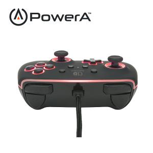 【PowerA】|任天堂官方授權|炫光增強款有線遊戲手把(1510925-01)-黑