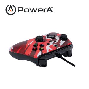 【PowerA】|XBOX 官方授權| 增強款有線遊戲手把(1525942-01) - 紅迷彩