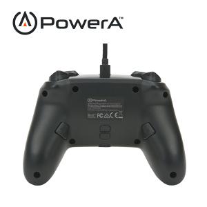 【PowerA】|任天堂官方授權|炫光增強款有線遊戲手把(1510925-01)-黑