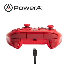 【PowerA】|XBOX 官方授權|增強款有線遊戲手把(1518810-02) - 紅色