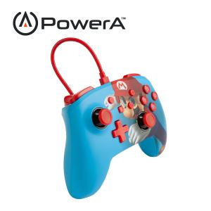 【PowerA】|任天堂官方授權 |增強款有線遊戲手把 (1518605-02)- 瑪利歐之拳-藍