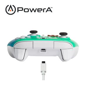 【PowerA】|XBOX 官方授權|增強款有線遊戲手把(1518828-02) - 海水泡沫色