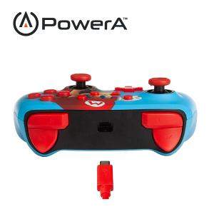【PowerA】|任天堂官方授權 |增強款有線遊戲手把 (1518605-02)- 瑪利歐之拳-藍