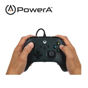 【PowerA】|XBOX 官方授權|有線遊戲手把(1519265-02)- 黑
