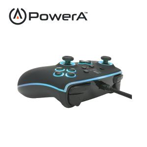 【PowerA】|任天堂官方授權|炫光增強款有線遊戲手把(1510925-01)-黑