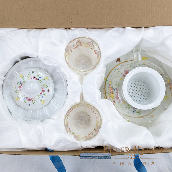 PETER RABBIT 比得兔 經典花茶壺 - 一壺杯碟二組一點心盤