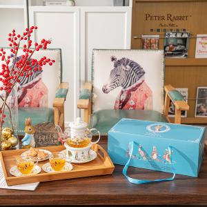 PETER RABBIT 比得兔 經典花茶壺 - 一壺杯碟二組一點心盤