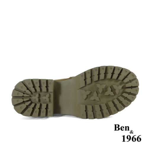 Ben&1966高級羊猄絨布厚底舒適長靴-橄欖綠(247082)