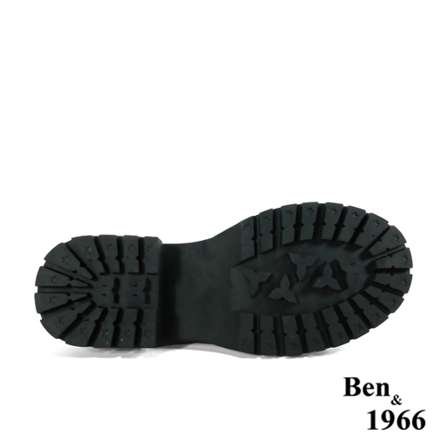 Ben&1966高級羊猄絨布厚底舒適長靴-黑(247081)
