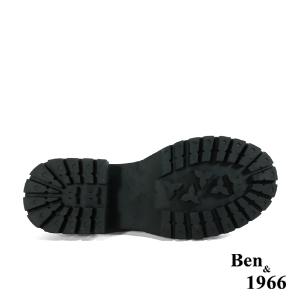 Ben&1966高級羊猄絨布厚底舒適長靴-黑(247081)