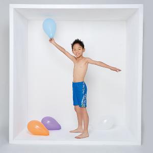 AQUANAUT 奧可那-小童五分藍色泳褲