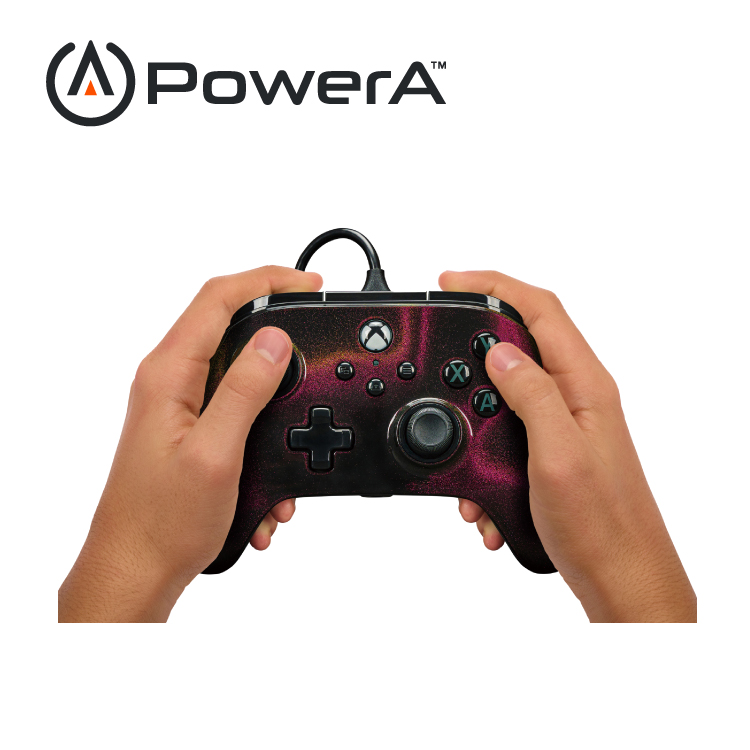 【PowerA】|XBOX 官方授權|可調增強款有線遊戲手把(XBGP0219-01)-星空