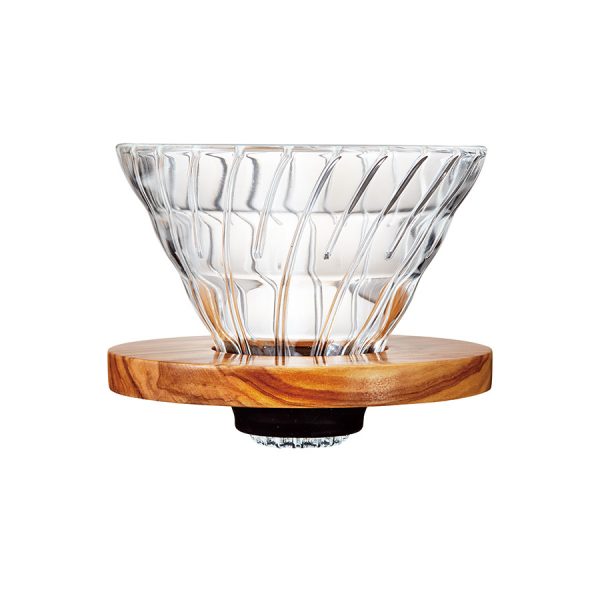 Hario橄欖木600ml咖啡壺 附贈Hario V60 02橄欖木濾杯