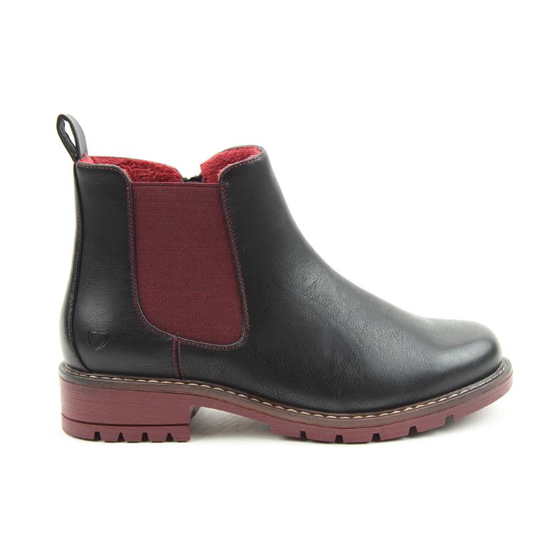 HEAVENLYFEET｜英國舒適休閒女鞋 切爾西短靴-Dawlish(黑色)