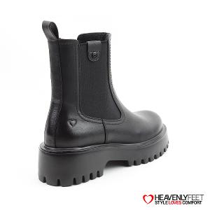 HEAVENLYFEET｜英國舒適休閒女鞋 切爾西厚底短靴-Alana(黑色)